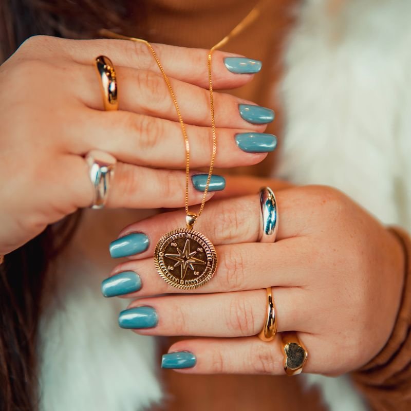 Anel com design abaulado versão 2.0 folheado a ouro 18k