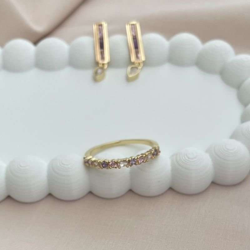 Anel Princesa folheado a ouro 18k