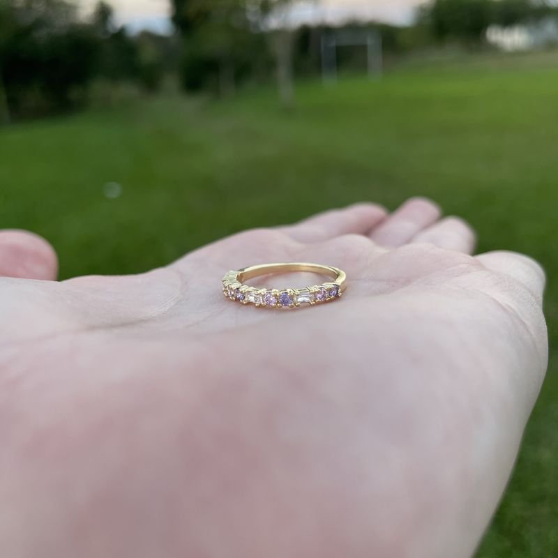 Anel Princesa folheado a ouro 18k