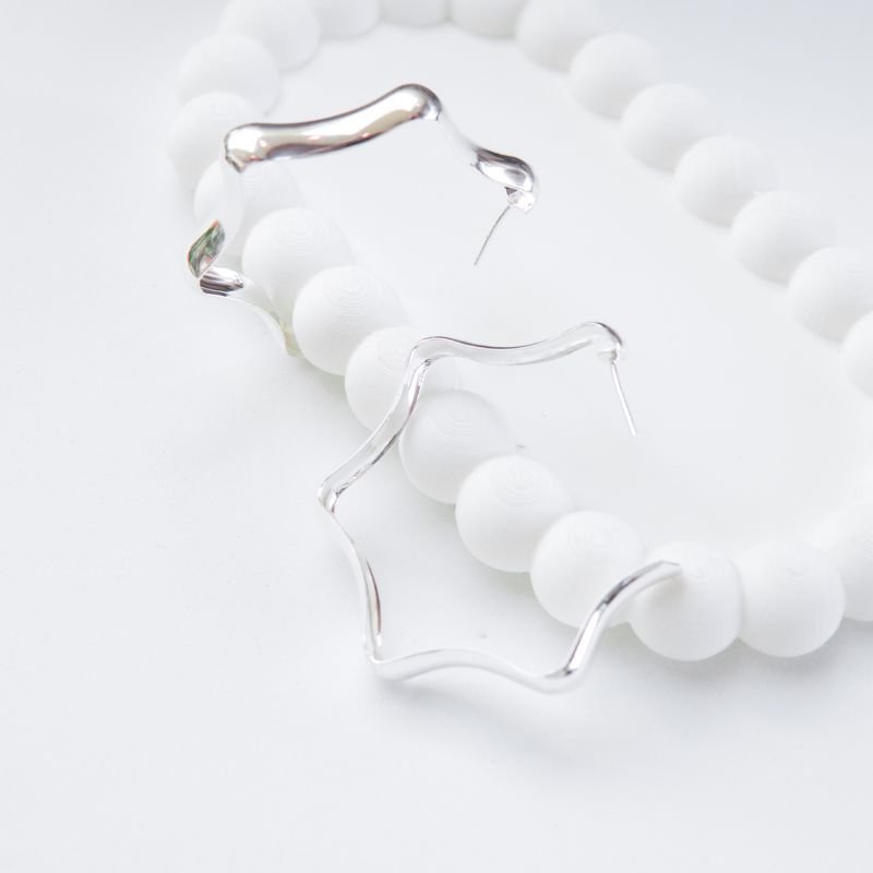 Argola Millenium folheado a prata