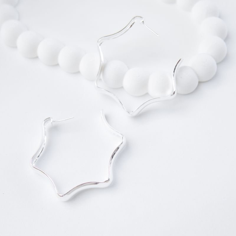 Argola Millenium folheado a prata