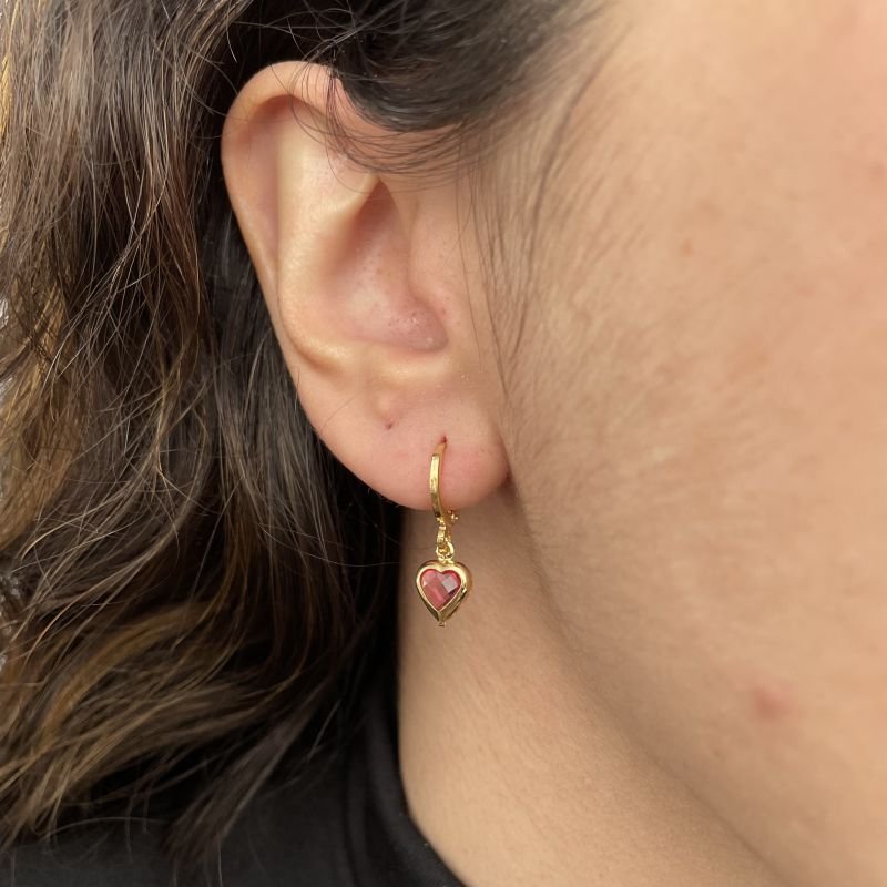 Argola Doce Paixão folheada a ouro 18k