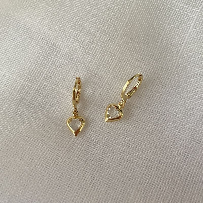 Argola Encanto do Amor folheada a ouro 18k