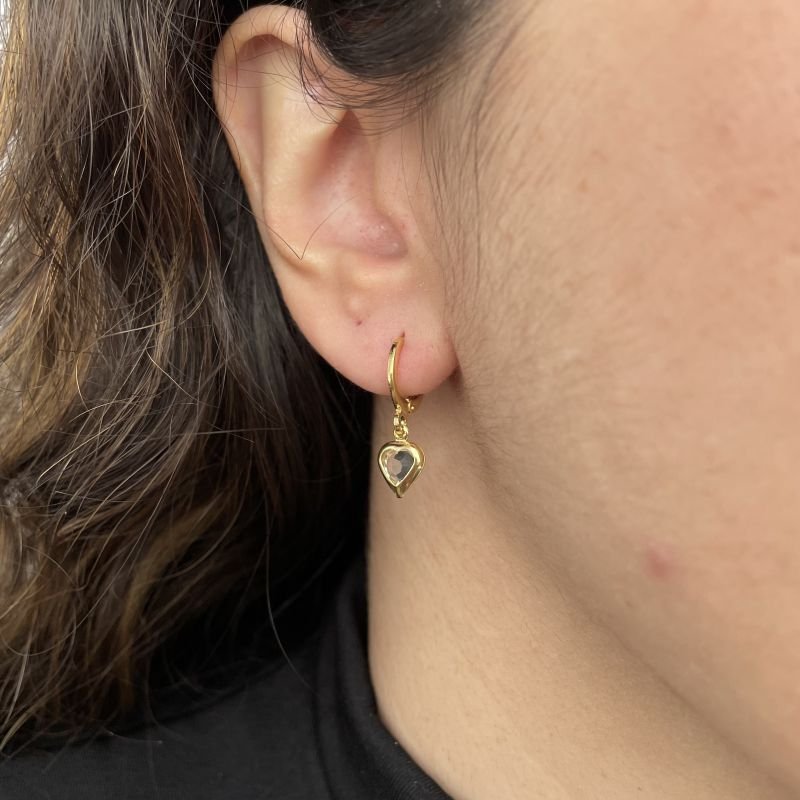 Argola Encanto do Amor folheada a ouro 18k