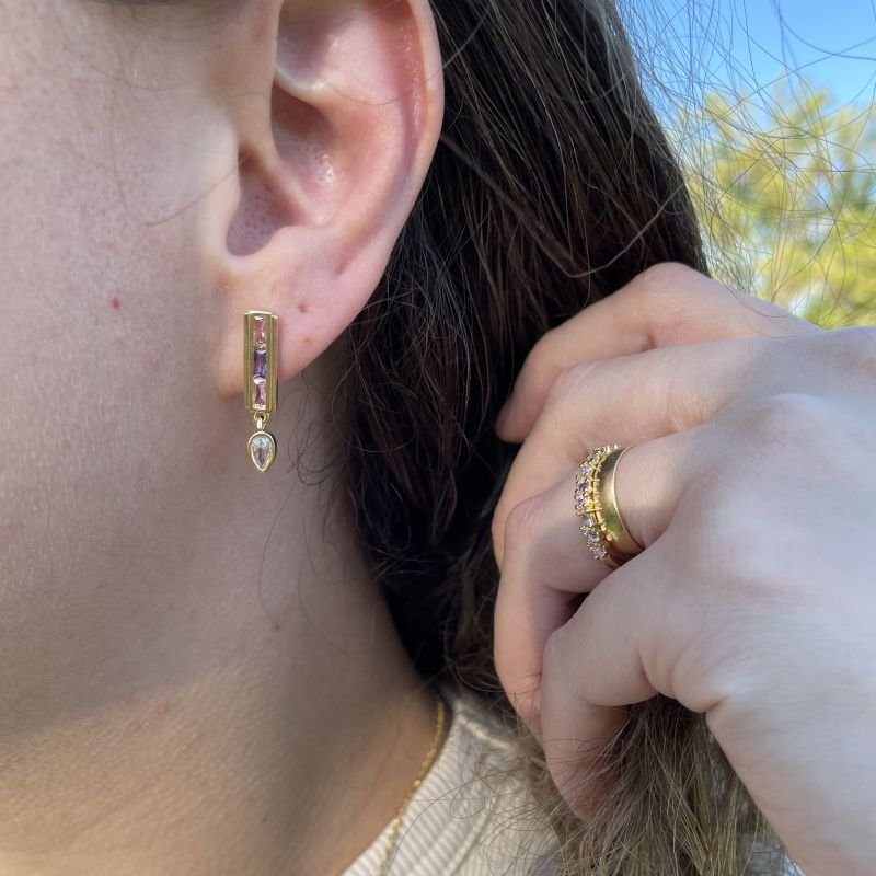 Brinco Princesa folheado a ouro 18k