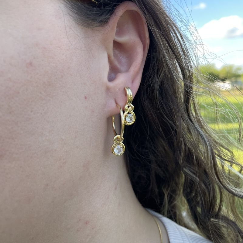 Brinco Rainha folheado a ouro 18k