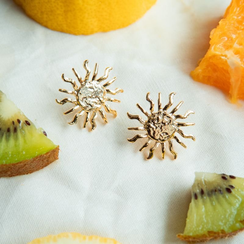 Brinco Solare folheado a ouro 18k