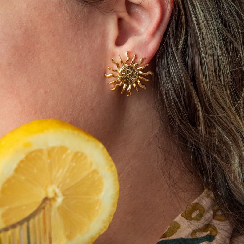 Brinco Solare folheado a ouro 18k