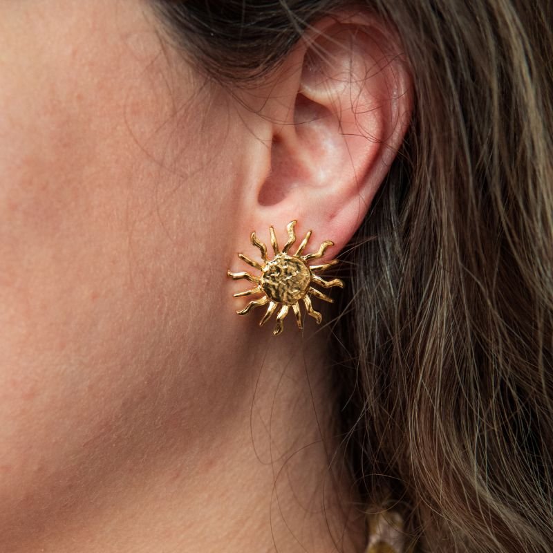 Brinco Solare folheado a ouro 18k