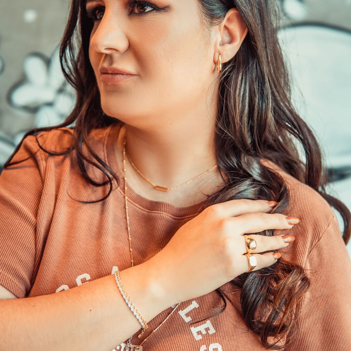 Choker de Barrinha folheada a ouro 18k (Keth 108 nosso apê)