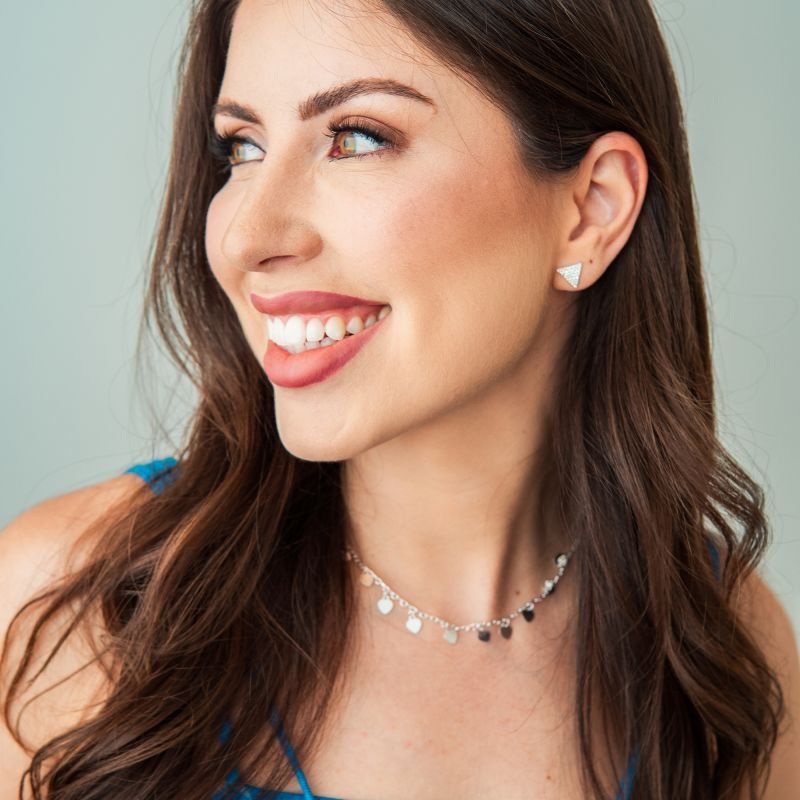 Choker plaquinhas de corações folheada a prata