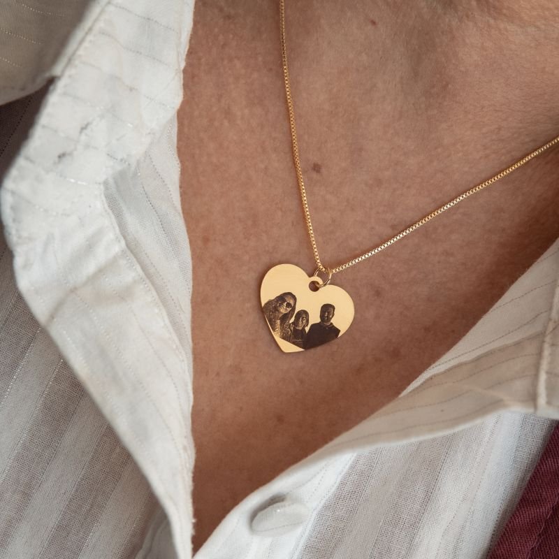 Colar Amor Infinito com imagem e frase - 2 dias úteis para envio