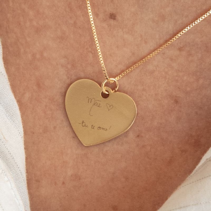 Colar Amor Infinito com imagem e frase - 2 dias úteis para envio