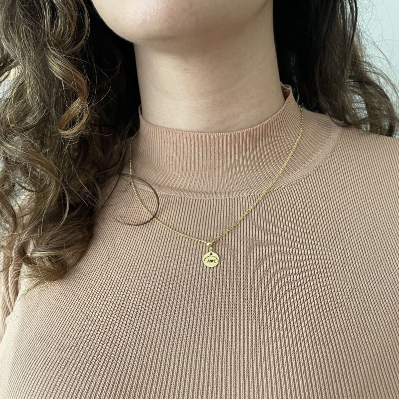 Colar coordenadas folheado a ouro 18k - 2 dias úteis para envio