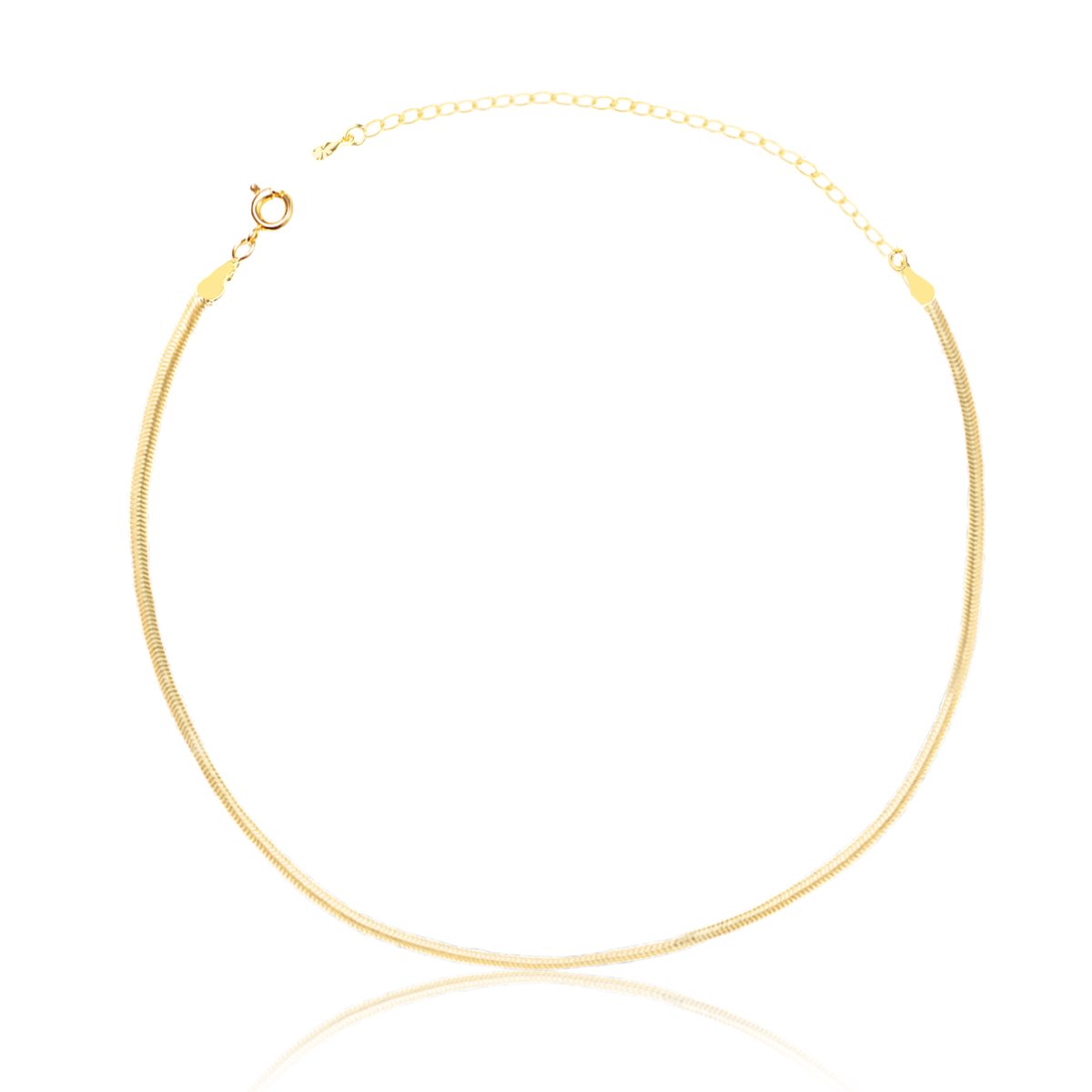 Colar de Fio Alemão folheado a ouro 18k