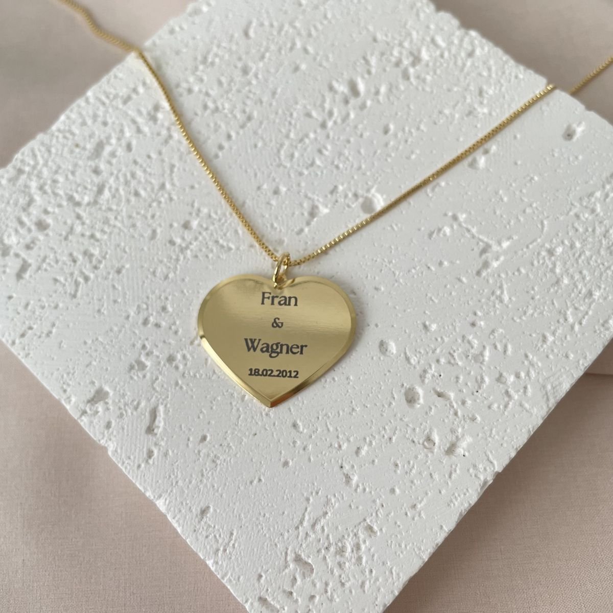 Colar Forever folheado a ouro 18k - 2 dias úteis para envio