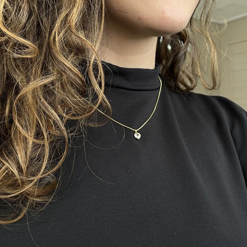 Colar Luz do Amor folheado a ouro 18k
