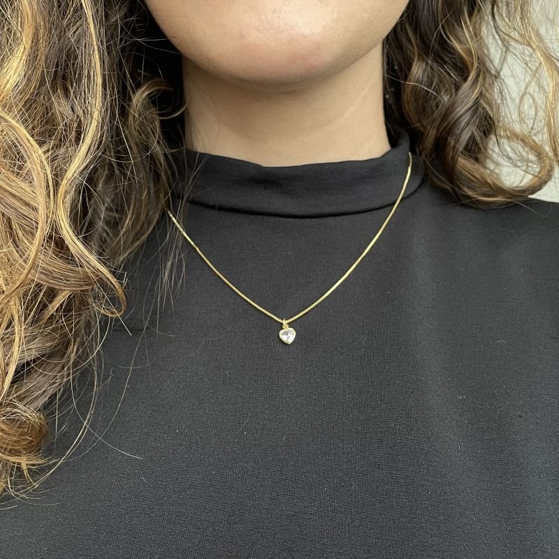Colar Luz do Amor folheado a ouro 18k