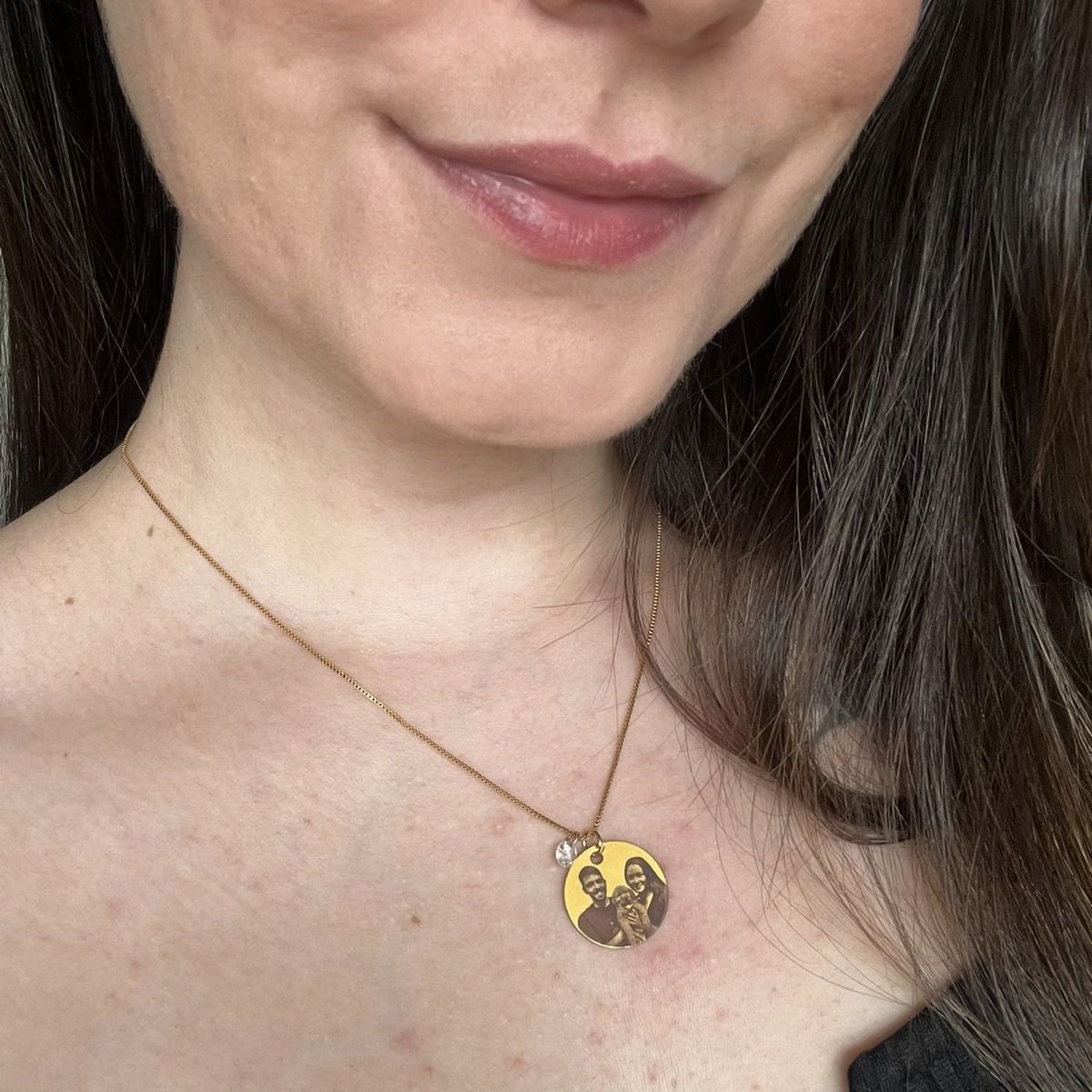 Colar Memórias Inesquecíveis folheado a ouro 18k - 2 dias úteis para envio