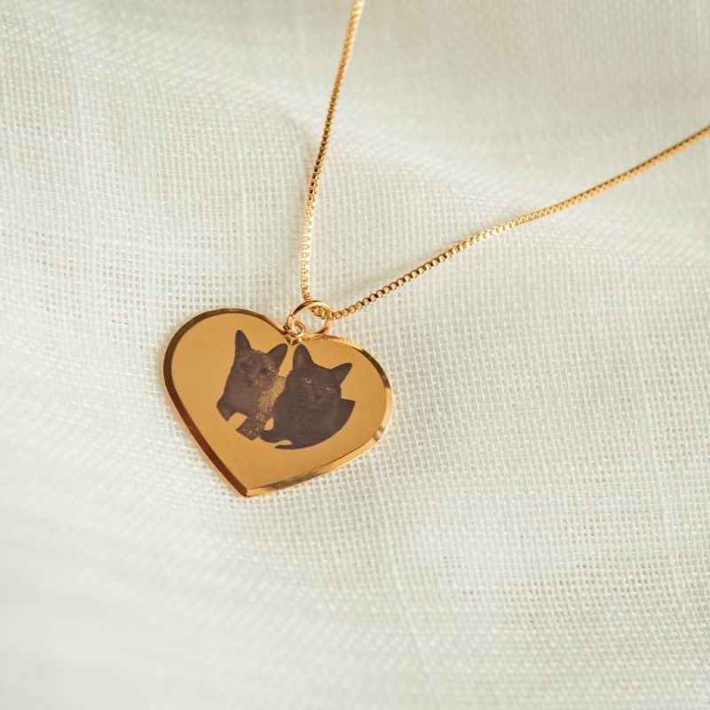 Colar Pedaço de Mim folheado a ouro 18k - 2 dias úteis para envio
