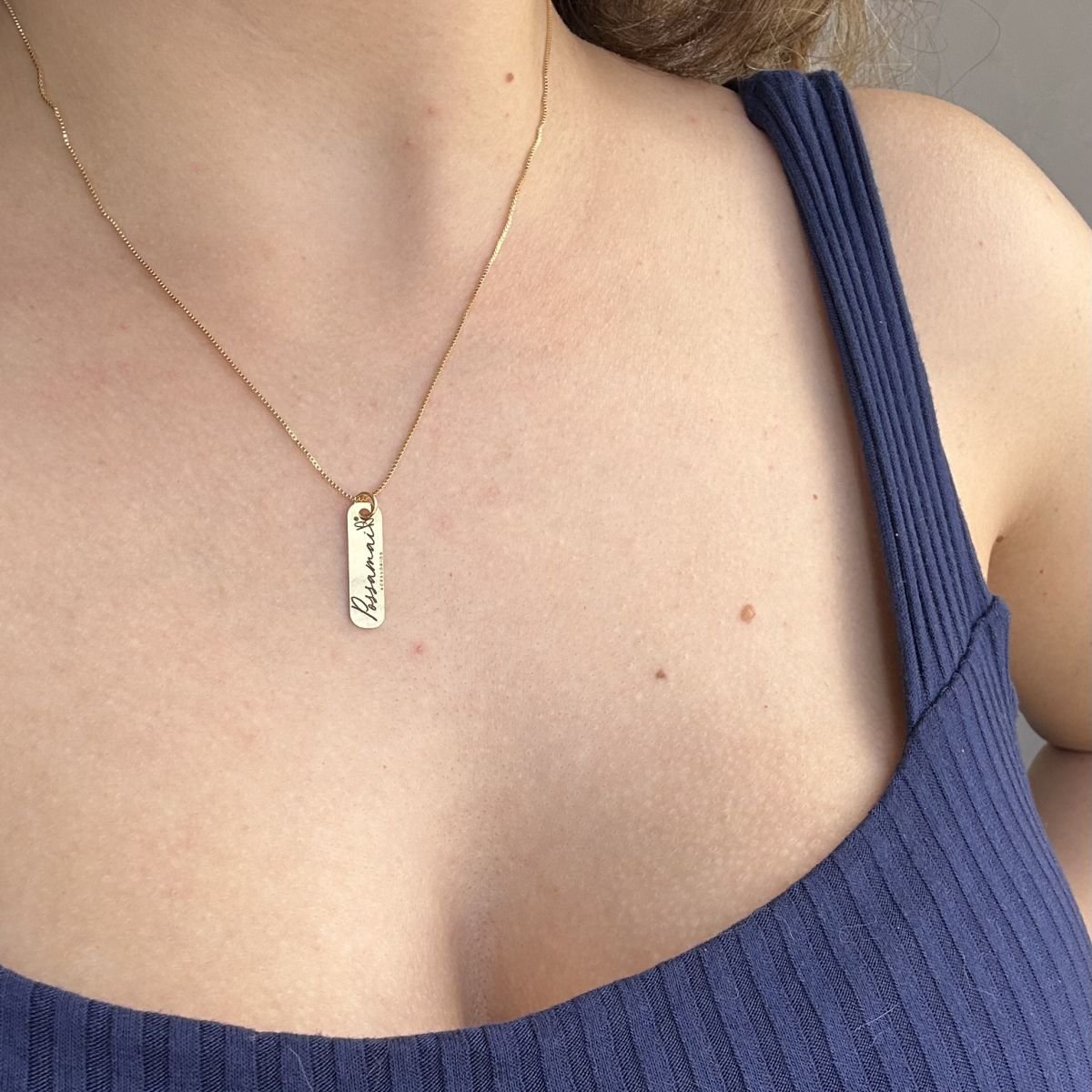 Colar Essência folheado a ouro 18k - 2 dias úteis para envio
