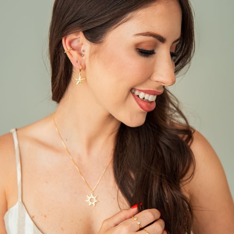 Colar Solare folheada a ouro 18k