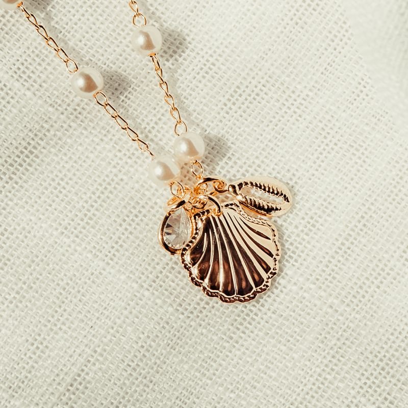 Colar Tesouro do Mar folheado a ouro 18k