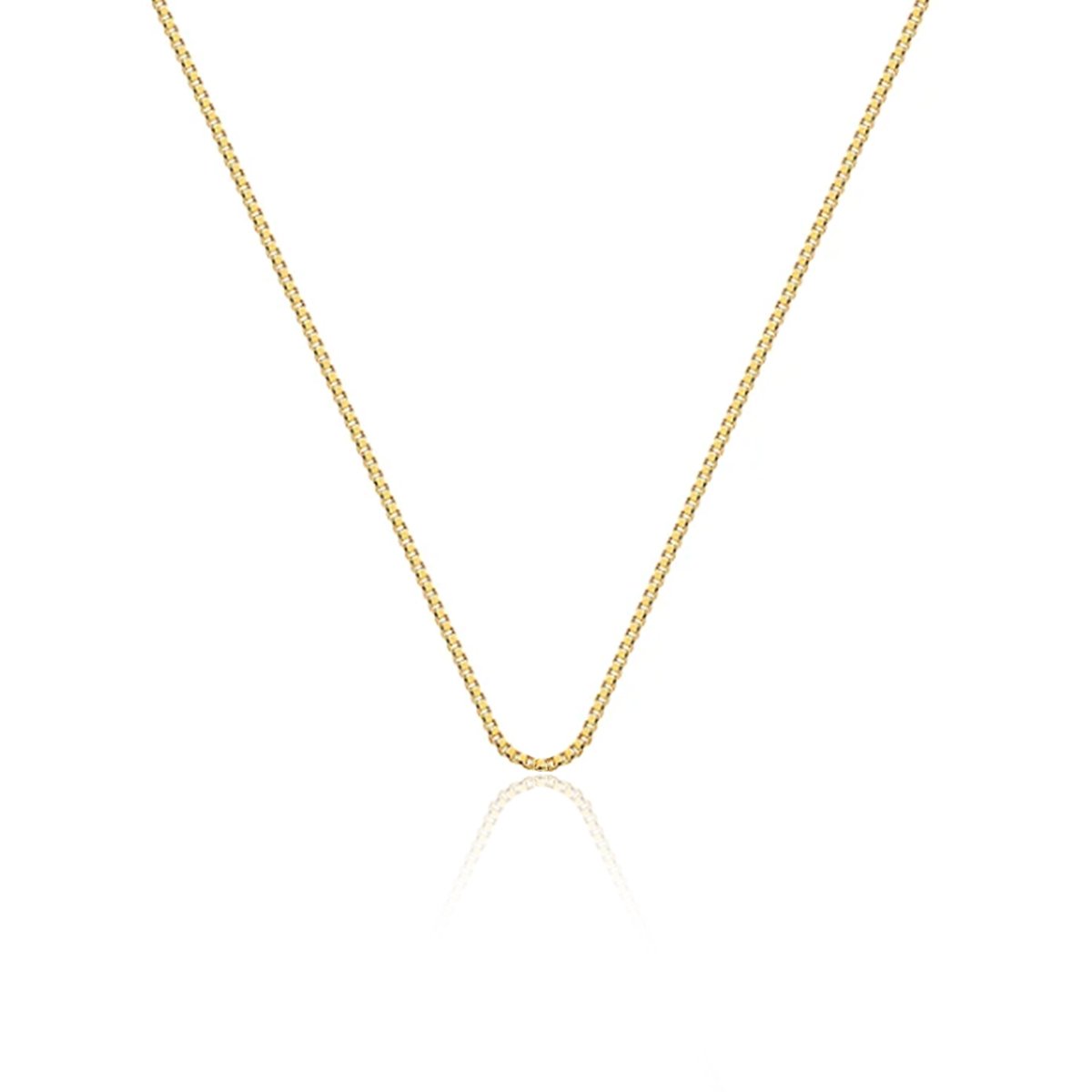 Corrente Veneziana 70cm folheada a ouro 18k