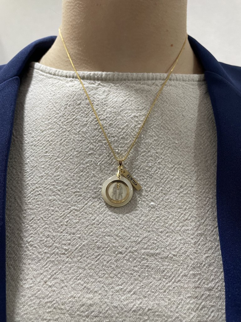 Pingente de Estética folheado a ouro 18k
