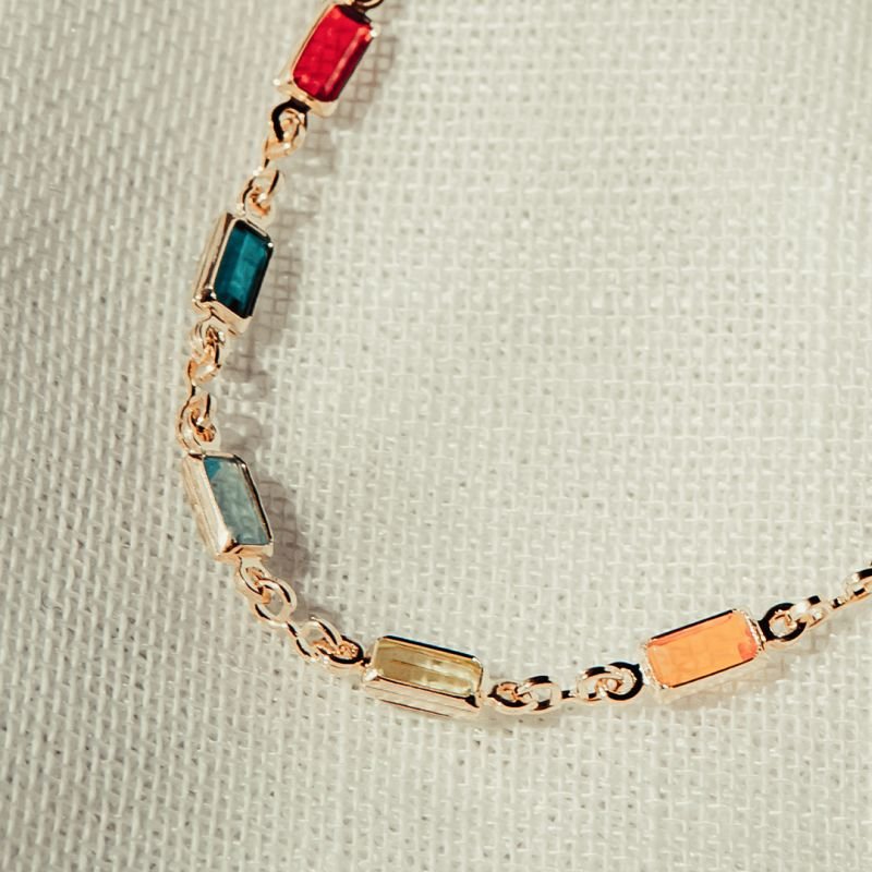 Pulseira Brisa de Cores folheada a ouro 18k