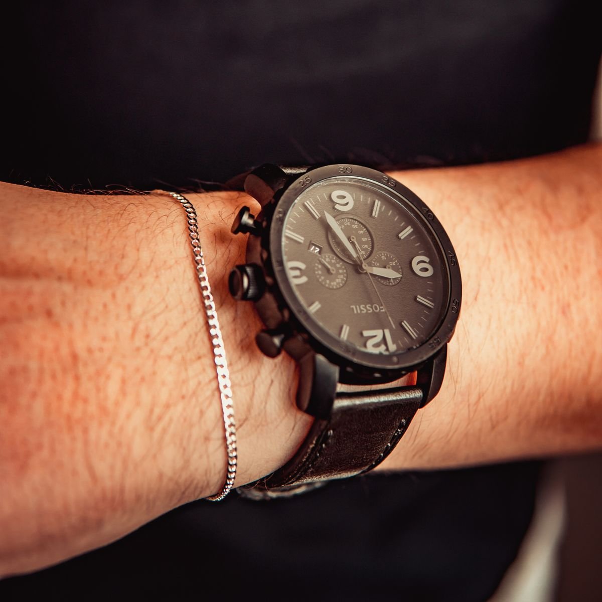 Pulseira de Elos Groumet fina em prata 925